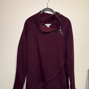 Athleta Cozy Karma Burgundy Jacket